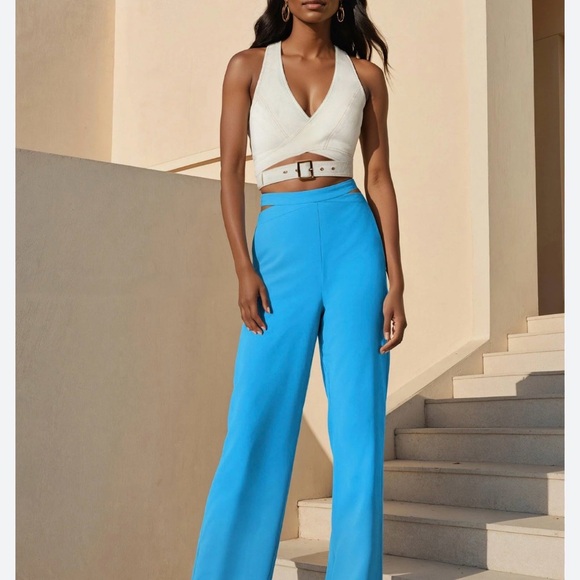 bebe Pants - Bebe - high waisted side cut out pant NWT